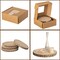 Vintiquewise Set of 4 Rustic Wood Slices Round Multi Purpose Natural Wooden Slabs for Chargers Cake Risers Serving Trays Table Centerpieces Home Decor DIY Crafts Party Supplies and Tableware